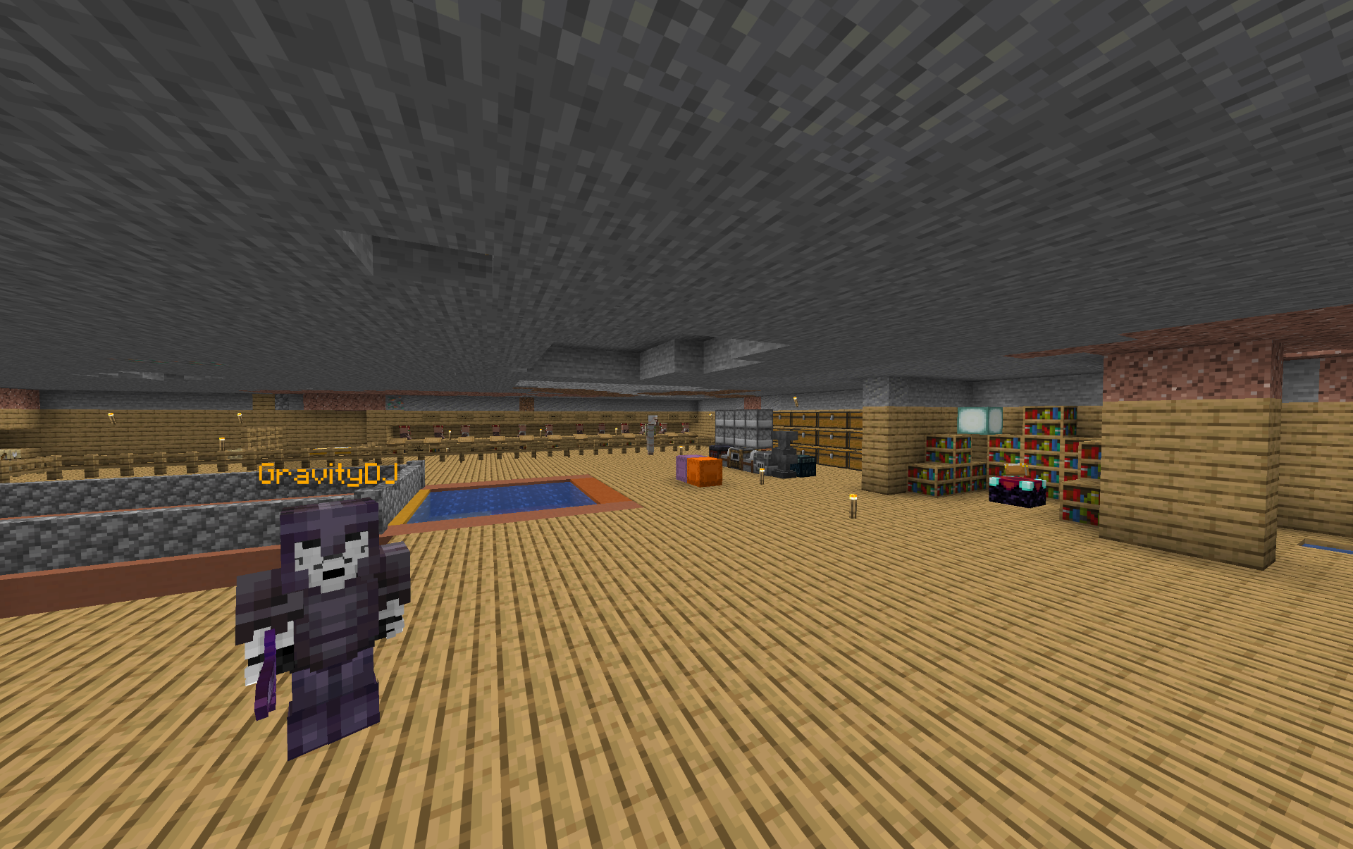 Community storage hall — built block by block